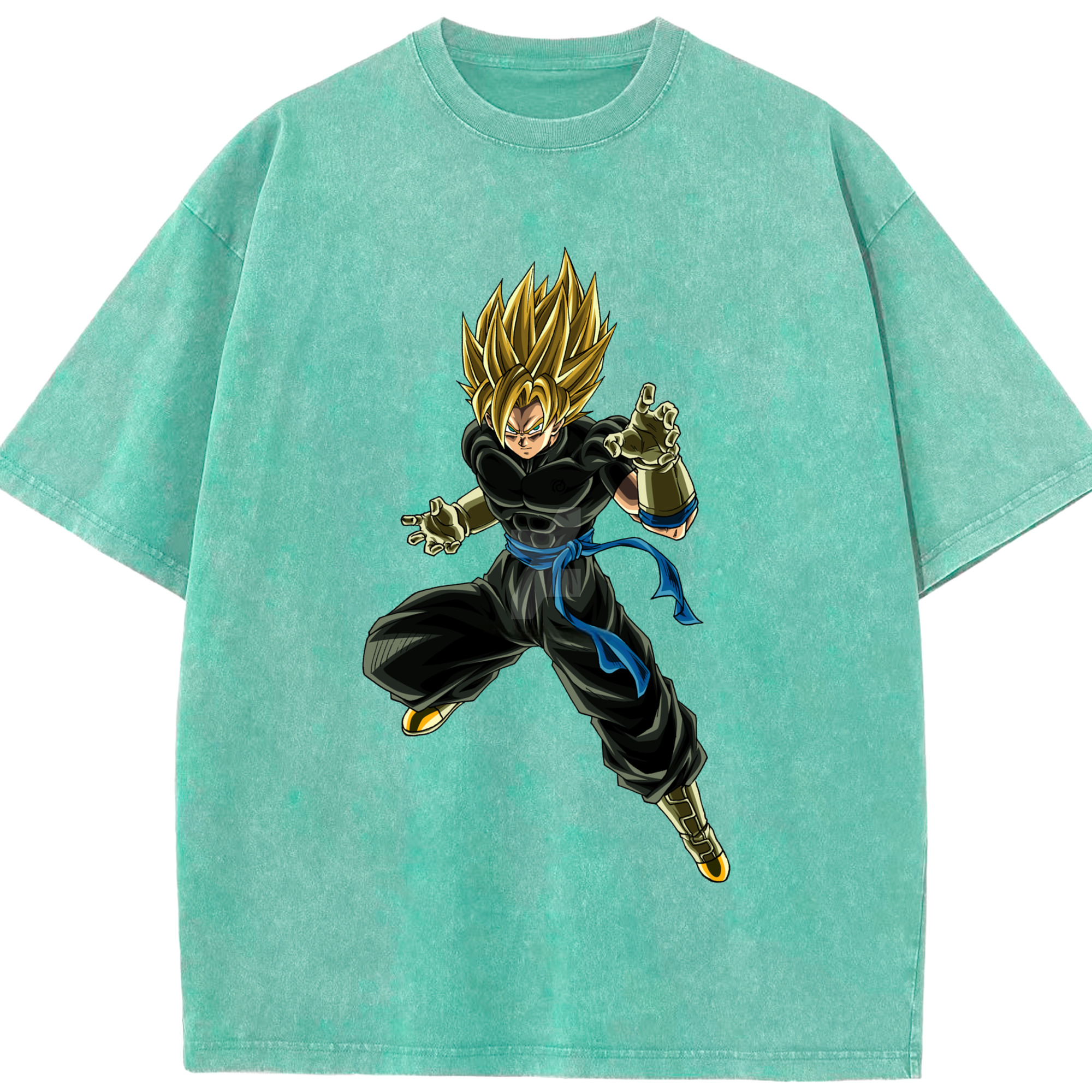 （画像用） ドラゴンボール ベジット DRAGON BALL Vegetto 綿100% ヴィンテージ風 半袖Tシャツ（フロントプリント）